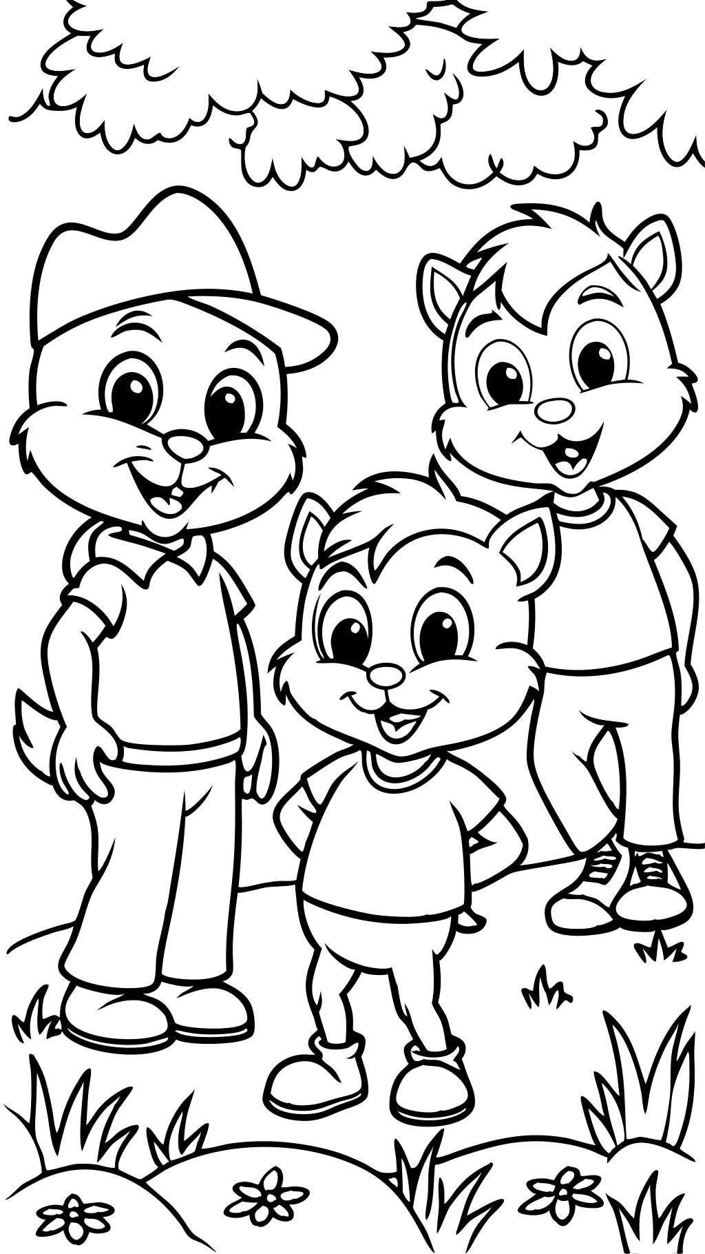 alvin chipmunks coloring pages